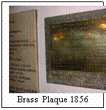 Brass Plaque 1856 Brass Plaque 1856