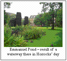 Emmanuel Pond - result of waterway there in Horrocks Day Emmanuel Pond - result of waterway there in Horrocks Day